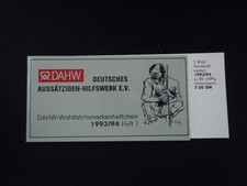 Wohlfahrt markenheftchen dahw - wohlfahrt,