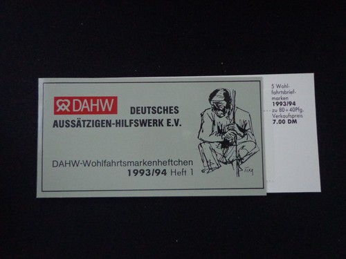 Wohlfahrt markenheftchen dahw - wohlfahrt,