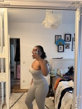 Bershka Grau Jumpsuit Damen