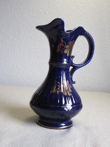Kobaltblau gold alt - kobaltblau-gold, vase