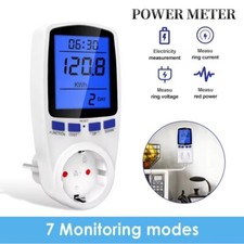 Energiekosten Messgerät Stromzähler Energiemesser Strommesser Steckdose 230V&16A
