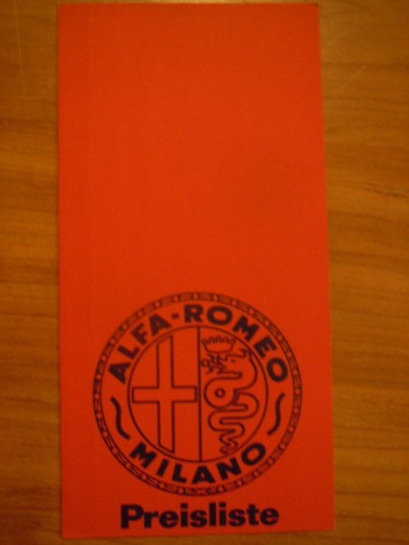 Alfa romeo preisliste 1965 - romeo,