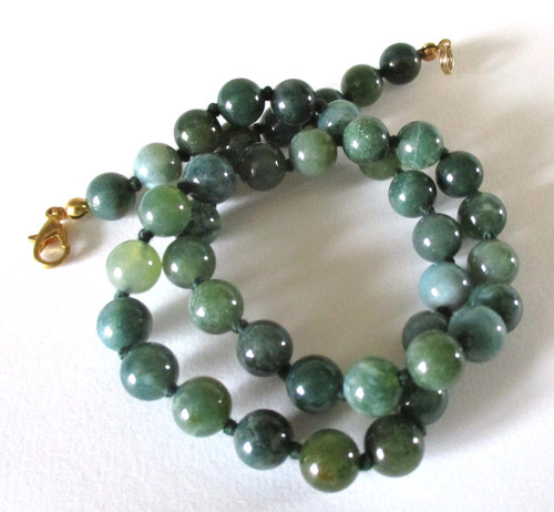 Edelstein kette moosachat - kette,