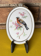 AK Kaiser Porzellan Wandbild Vogelmotiv, ca. 10.2cm hoch