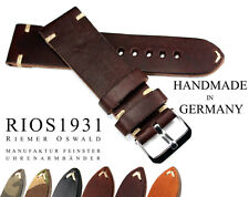 Uhrband 24mm RIOS1931 Vintage Retro Look genuine Leder BAND made Germany Strap 