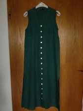 KLAUS THIERSCHMIDT - Schickes Damen Kleid in Gr.: 36 - Grün - Leinen