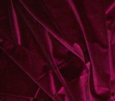 Bordeauxroter Samt Stoffstück ca. 16 x 86 cm groß