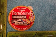 Alter Aufkleber Musik Heimorgeln PortaSound YAMAHA