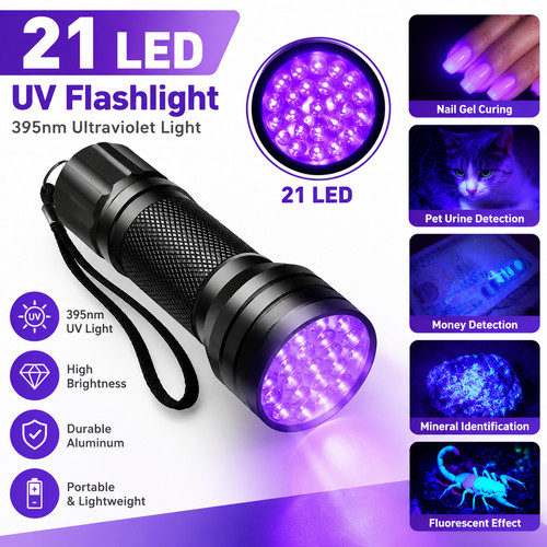 Taschenlampe schwarzlicht - uv,