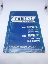Ersatzteilliste YAMAHA RD 250