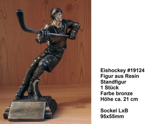 Eishockey figur aus - aus, resin