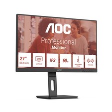 AOC U27E3UF - 27 Zoll UHD Monitor, höhenverstellbar, Lautsprecher, Adaptive Sync