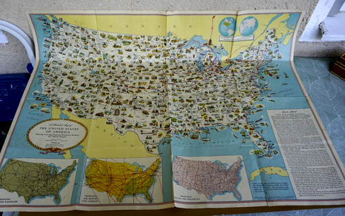 Pictorial map usa general - map, of
