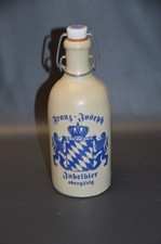 Steingut Bierflasche Franz Joseph Jubelbier  0,5 Liter 500 ml leer