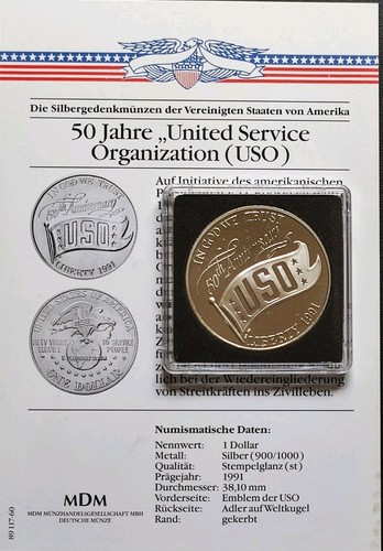 Usa dollar 1991 silber - dollar, 50