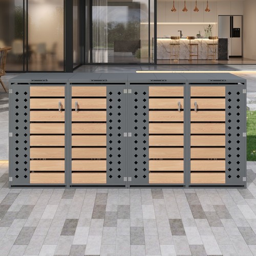 Mülltonnenbox 4er 240l - 4er,