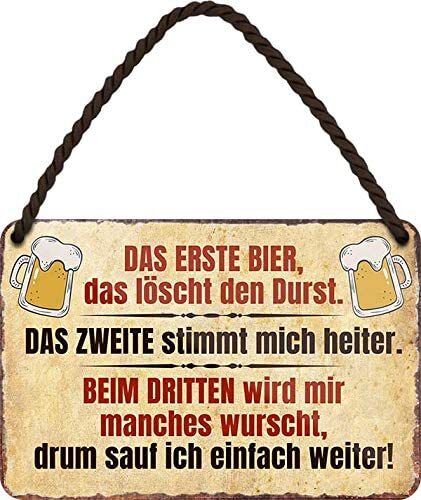 Blechschilder bier lustiger - blechschilder,