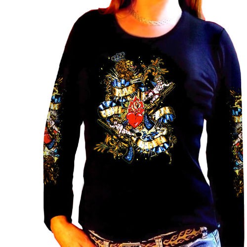Old school tattoo damen girl - *,