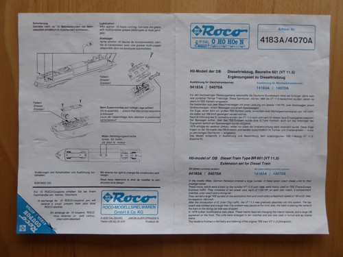 Roco 4183 4070 vt11 5 - /,