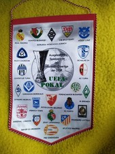 Wimpel 22x33 cm 80er J. * Spielpartner UEFA-Pokal * DDR DFV Oberliga Werder S04