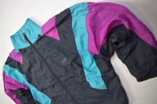 Killtec Trainings Jacke Sport Jacket Track Top Vintage Nylon Glanz Shiny 90er M