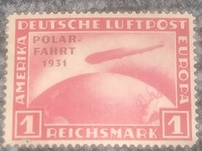 Deutsche Reich Postfrisch Briefmarke  1933-1945  Luftpost polarfahrt 1 Mark 1933