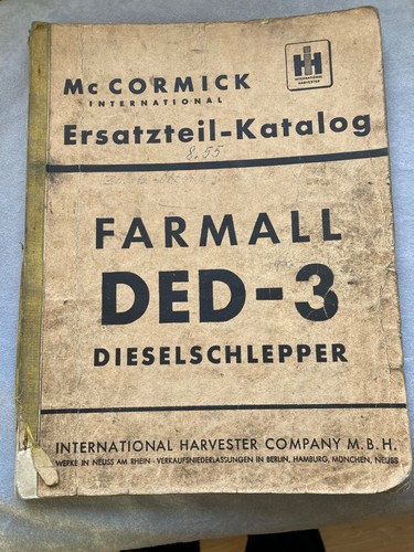 Ersatzteilliste ihc cormick - ihc, mc