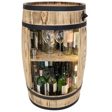 Holzfass-Bar mit