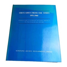 Obituaries From the Times 1951