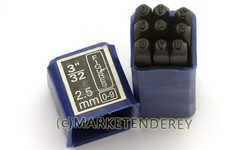 Schlagzahlen 2 5mm - 0-9,, 2.5mm