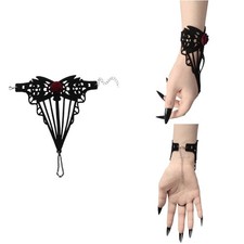 Gothic Black Lace Bracelet