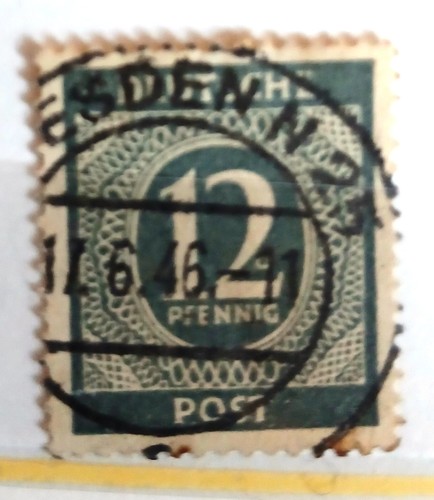 Briefmarke deutsche post - deutsche,