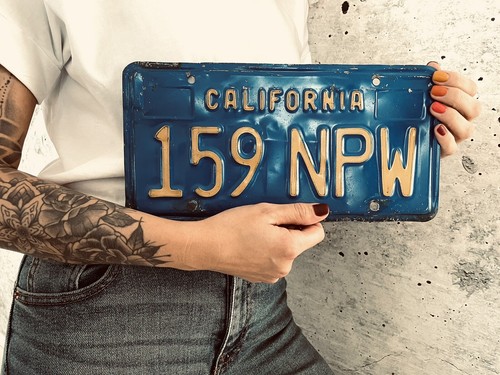 California blue plate - california,