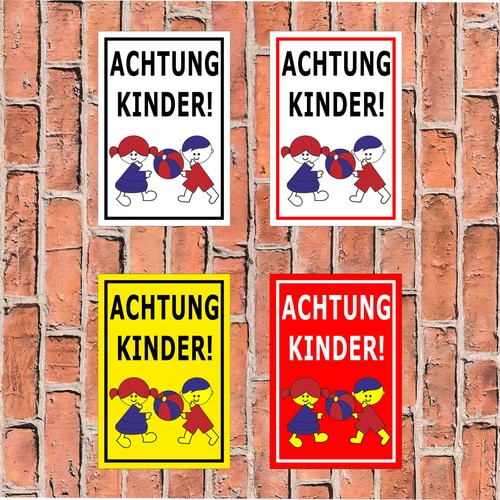 Schild achtung kinder - -,