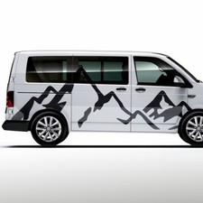 Auto Aufkleber Berge Panorama