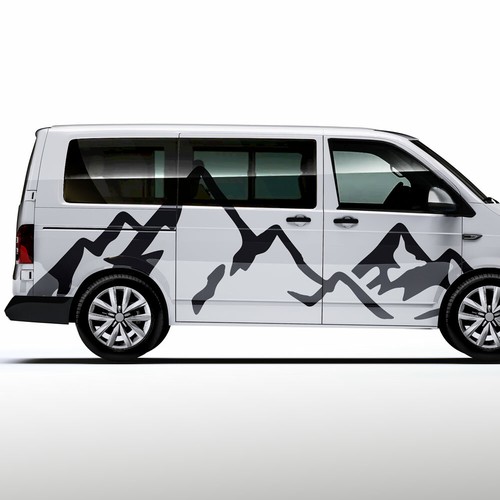 Auto aufkleber berge - auto,