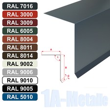 Ortgangblech Stahl verzinkt