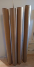 Papprohr 4 Stück 8,5 x 104 cm Papphülse Rohr o.Deckel!