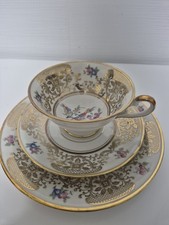 Bavaria Elfenbein Porzellan Sammeltasse Gedeck, 3-teilig