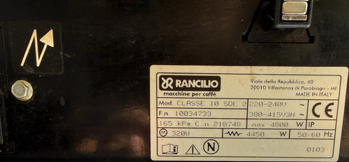 Rancilio classe sde - 10,
