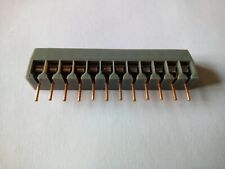 Anschlussklemme Schraubklemme f. Platine 12-polig vergoldete Kontakte Bastler