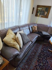 Hochwertige Eck Ledergarnitur