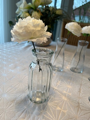 Rosen weiß seidenblumen - 40,