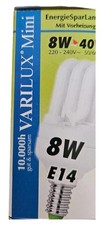 Varilux Mini Energiesparlampe 8W E14 Leuchtmittel