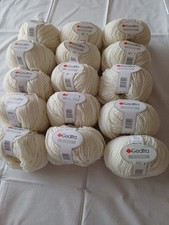 15 Stück 750g Wolle Farbe  Natur Gedifra mit  43% Merinowolle