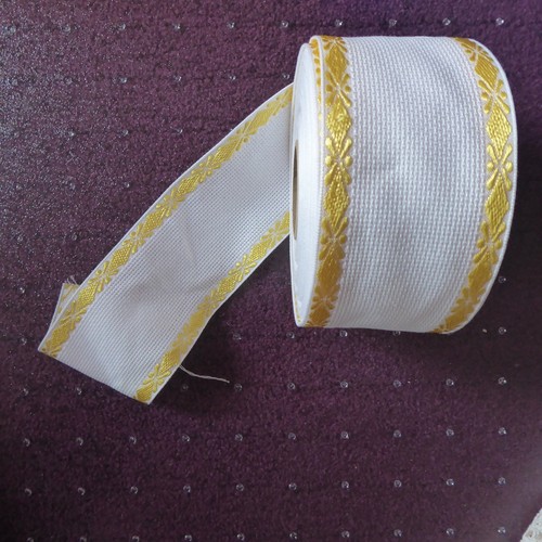 Stickband aida weiss - weiss,