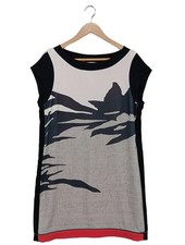 MISS CAPTAIN Schlauchkleid Damen Kleid Gr. DE 40 schwarz-rot-hellgrau