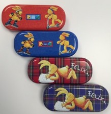 AKTION Kinderbrillenetui HASE FELIX Etui Hard Case Brillenbox Metalletui
