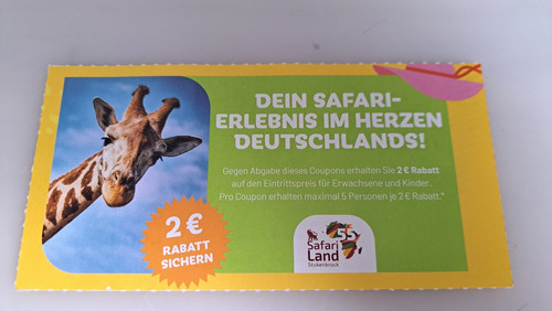 Gutschein für das safariland - gutschein,