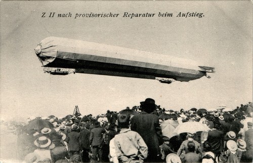 Zeppelin luftschiff modell - ak,